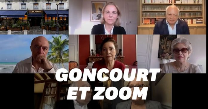 la remise du prix Goncourt actée ce 30 novembre par visioconférence