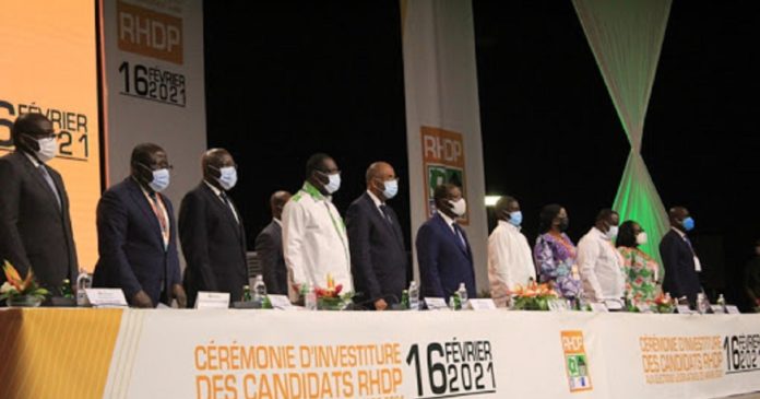 Côte d'Ivoire les candidats RHDP pour les législatives, au total 225 investis