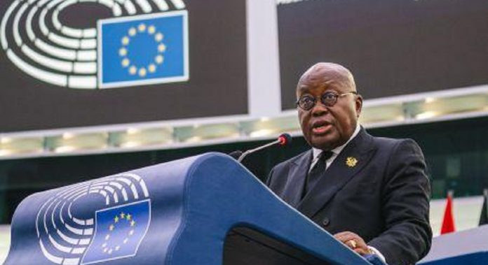 Parlement européen : le président ghanéen Nana Akufo-Addo, plaide pour un nouveau partenariat UE-Afrique